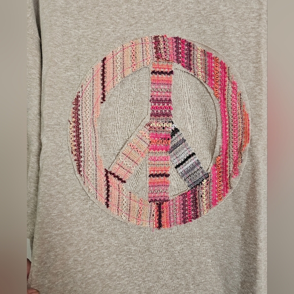 NWT Three Bird Nest Easel Peace of Mind crochet embroidered half-length sleeves - Picture 8 of 17